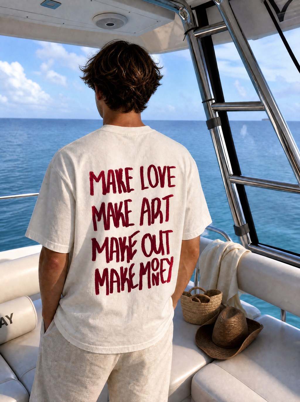 Make love make art make out make money