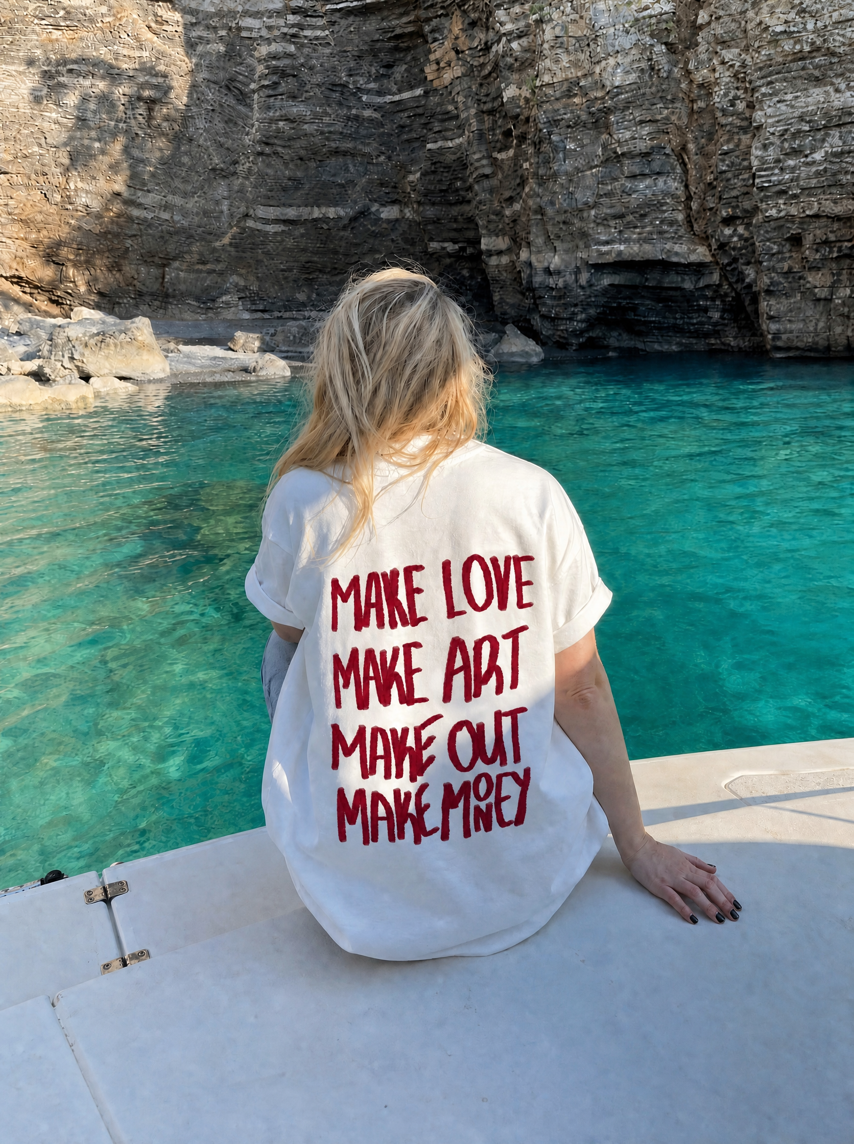 Make love make art make out make money