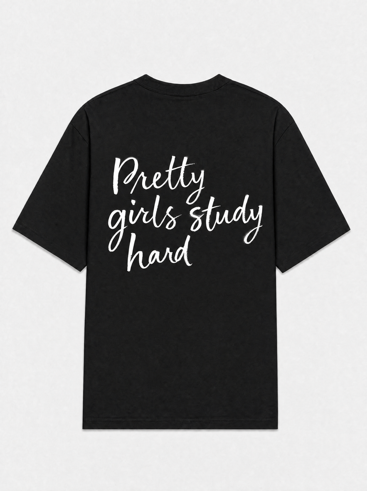 Pretty girls study hard