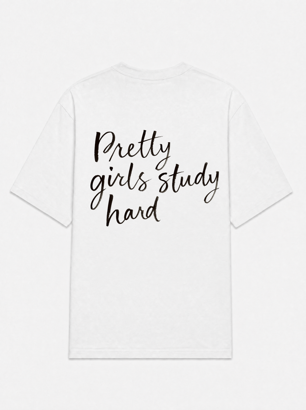 Pretty girls study hard